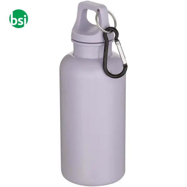 Borraccia plastica riciclata 400 ml con moschettone Oregon -  7