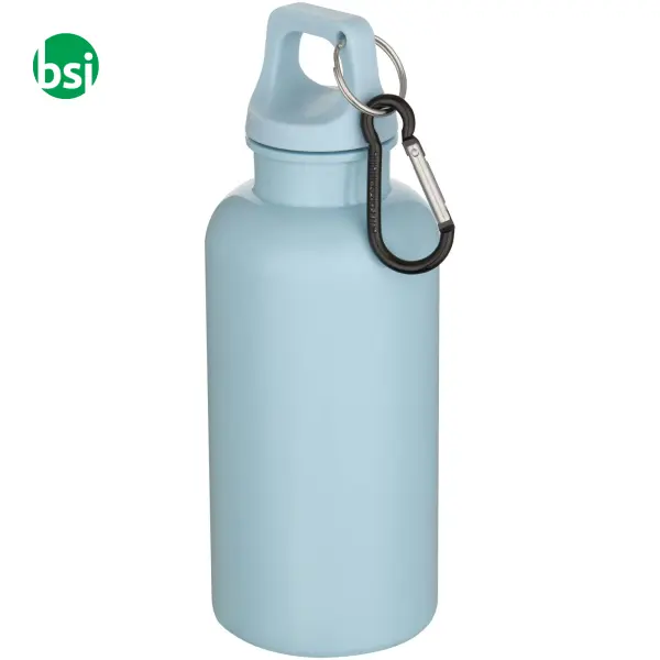 Borraccia plastica riciclata 400 ml con moschettone Oregon -  9