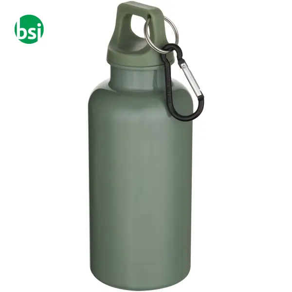 Borraccia plastica riciclata 400 ml con moschettone Oregon -  12