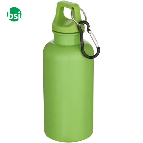 Borraccia plastica riciclata 400 ml con moschettone Oregon -  13
