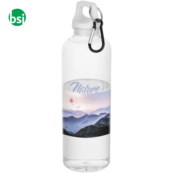 Borraccia plastica riciclata 750 ml con moschettone Oregon -  2
