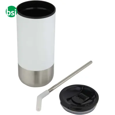 Bicchiere termico con cannuccia materiale riciclato Grayson - Immagine 5