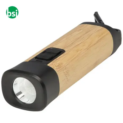 Torcia con moschettone in bambu/plastica RCS Kuma