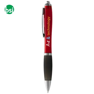 Penna a sfera Nash con fusto colorato e impugnatura - 106085 - Immagine 2