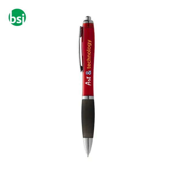 Penna a sfera Nash con fusto colorato e impugnatura - 106085 -  2