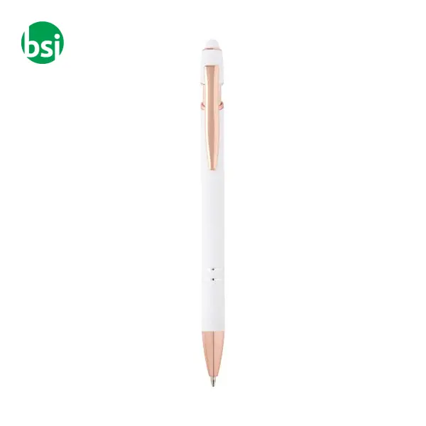 Penna a sfera con finitura oro rosa Nanna refill nero -  7