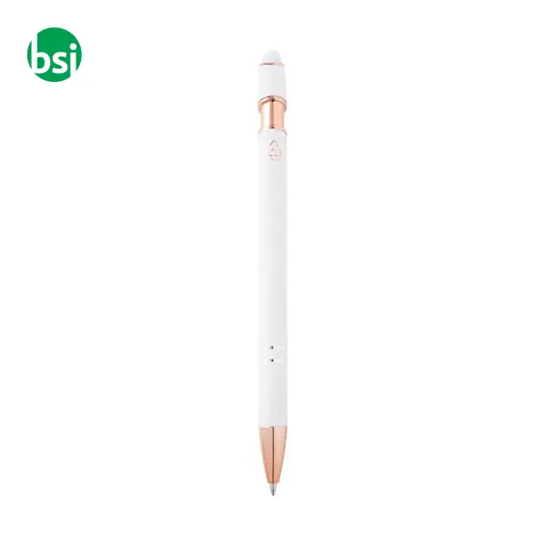 Penna a sfera con finitura oro rosa Nanna refill nero -  3