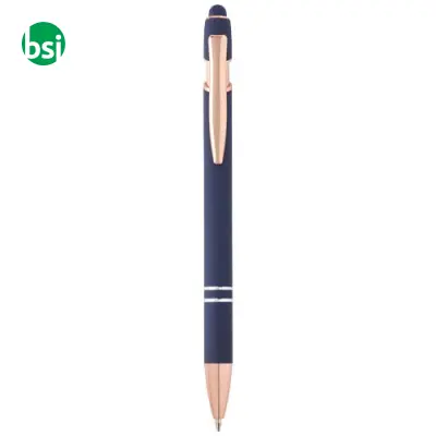 Penna a sfera con finitura oro rosa Nanna refill nero - Immagine 10