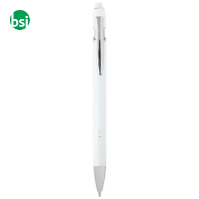 Penna a sfera con finitura argento Kish refill nero - Immagine 7