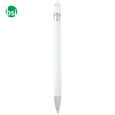 Penna a sfera con finitura argento Kish refill nero - Immagine 3