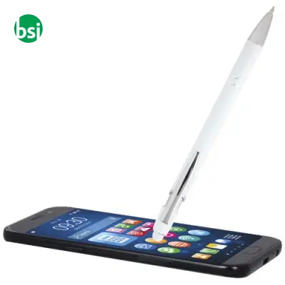 Penna a sfera con finitura argento Kish refill nero - Immagine 5