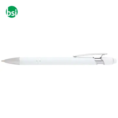Penna a sfera con finitura argento Kish refill nero - Immagine 2