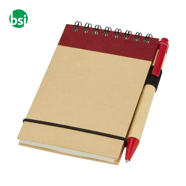 Taccuino riciclato formato A7 con penna Zuse - 106269 -  5