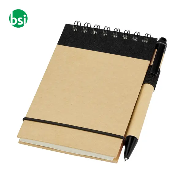 Taccuino riciclato formato A7 con penna Zuse - 106269 -  6