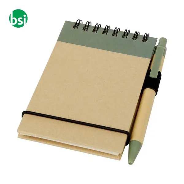 Taccuino riciclato formato A7 con penna Zuse - 106269 -  8