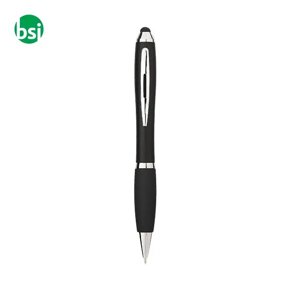 Penna a sfera con stylus e impugnatura nera Nash - 106392 -  4