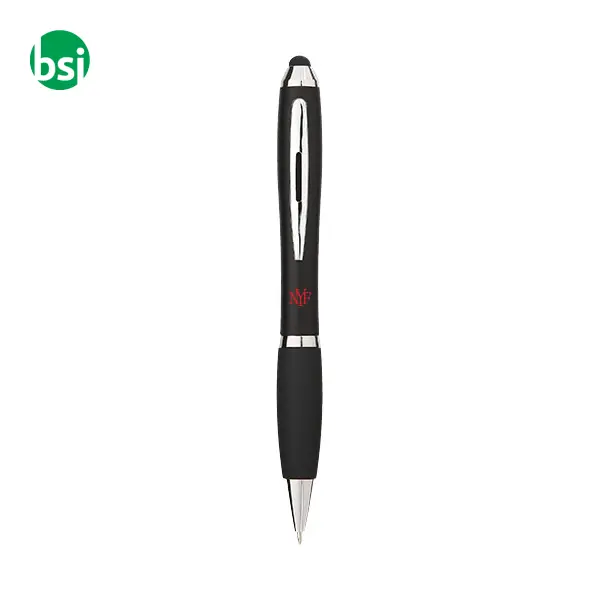 Penna a sfera con stylus e impugnatura nera Nash - 106392 -  3