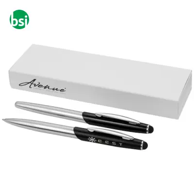 Set penna a sfera e penna roller con stylus Geneva - 106670 - Immagine 2