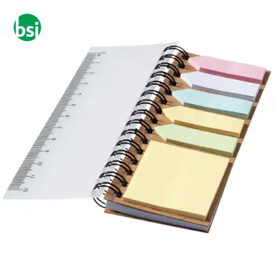 Blocco note a spirale con foglietti adesivi colorati - 106736 - Immagine 6