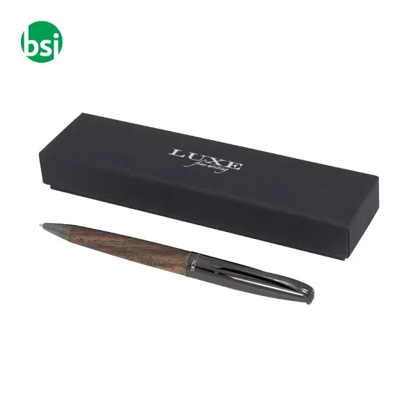 Penna a sfera con serbatoio in legno Loure - 107291 -  2