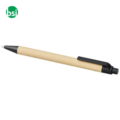 Penna a sfera Berk in cartone riciclato e plastica - 107384 - Immagine 5