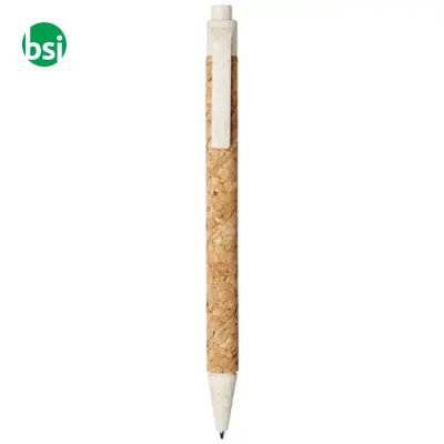 Penna a sfera in sughero e paglia di grano Midar - 107385 - Immagine 11