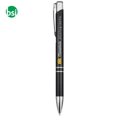 Penna a sfera a scatto Moneta in alluminio - 107440 - Immagine 2