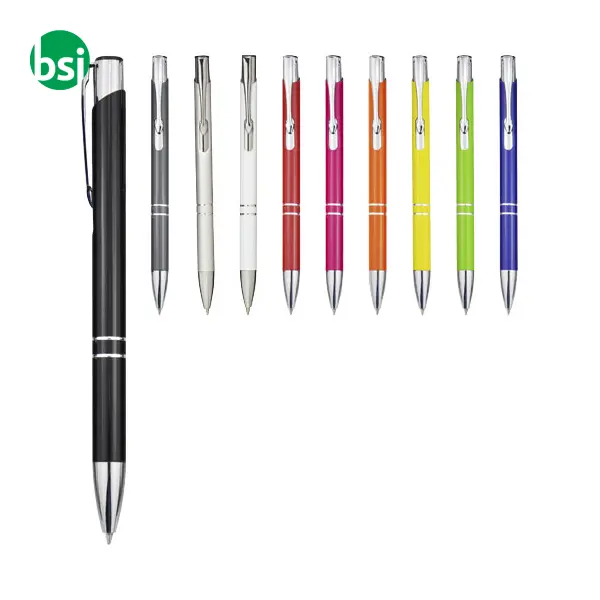 Penna a sfera a scatto Moneta in alluminio - 107440 -  7