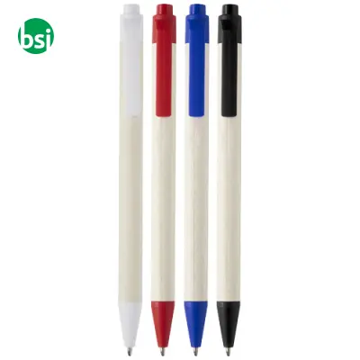 Penna realizzata con cartoni del latte riciclati Dairy Dream