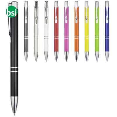 Penna a sfera personalizzata in alluminio riciclato Moneta