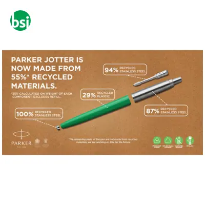 Penna personalizzabile Parker Jotter Recycled - Immagine 8