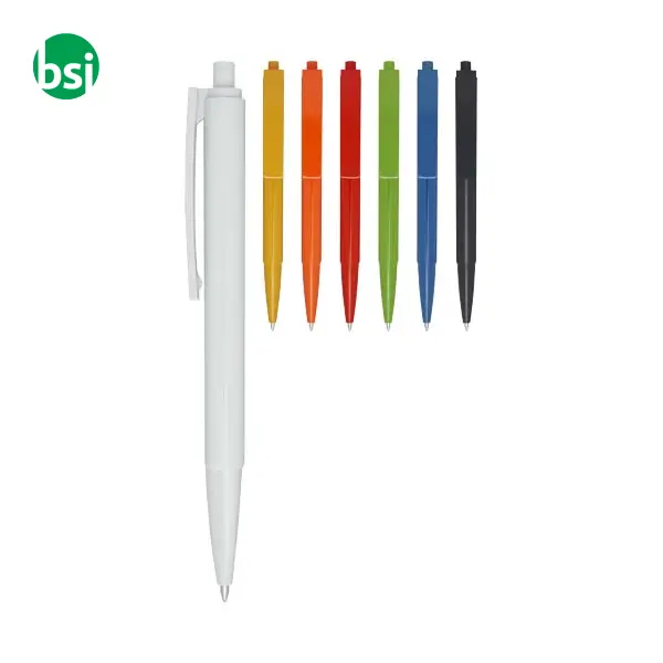 Penna a sfera in plastica riciclata refill nero Elsa -  5