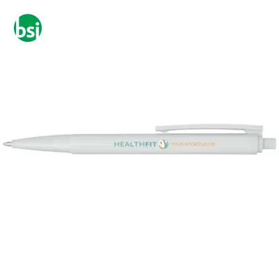 Penna a sfera in plastica riciclata refill nero Elsa - Immagine 2