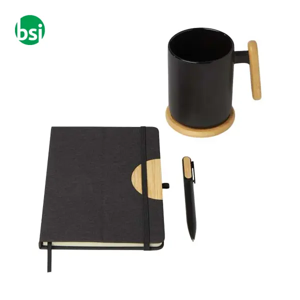 Set regalo con blocco formato A5 e penna a sfera Laura -  5