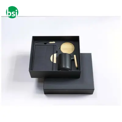 Set regalo con blocco formato A5 e penna a sfera Laura - Immagine 9