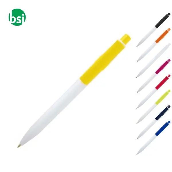 Penna a sfera in plastica riciclata Unica -  1