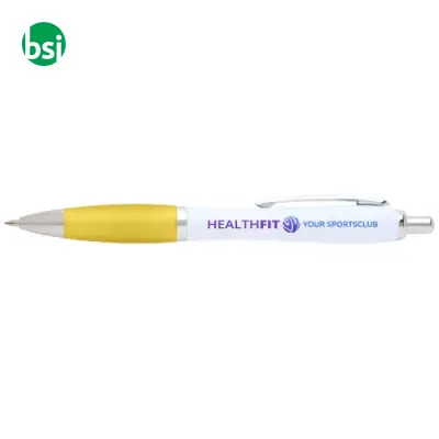 Penna a sfera in plastica riciclata Nash refill blu - Immagine 2