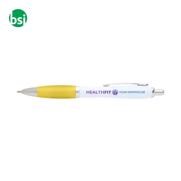Penna a sfera in plastica riciclata Nash refill blu -  2