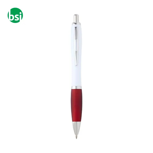 Penna a sfera in plastica riciclata Nash refill blu -  8