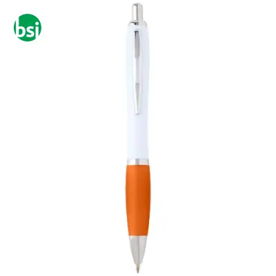 Penna a sfera in plastica riciclata Nash refill blu - Immagine 9