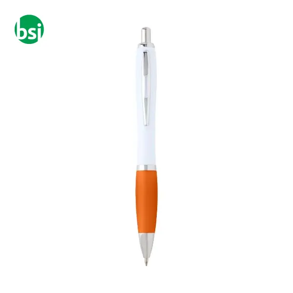Penna a sfera in plastica riciclata Nash refill blu -  9