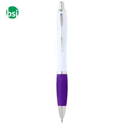 Penna a sfera in plastica riciclata Nash refill blu - Immagine 10