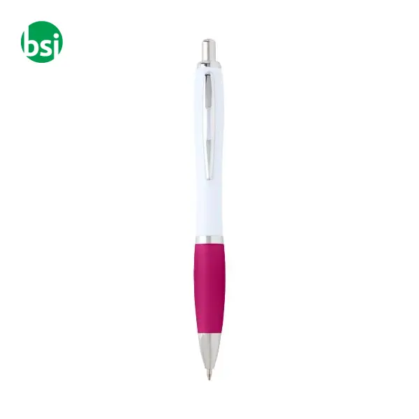 Penna a sfera in plastica riciclata Nash refill blu -  11