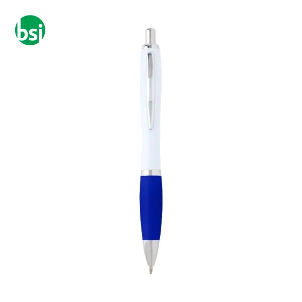 Penna a sfera in plastica riciclata Nash refill blu -  13