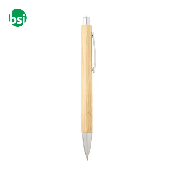 Set di penna a sfera e portamina in bambù Oblys -  6