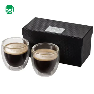 Set personalizzabile di 2 tazze in vetro per espresso Boda - Immagine 2