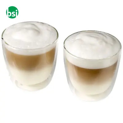 Set personalizzabile di 2 tazze in vetro per caffè Boda - Immagine 4