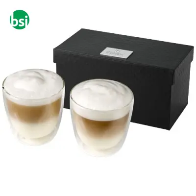 Set personalizzabile di 2 tazze in vetro per caffè Boda - Immagine 2