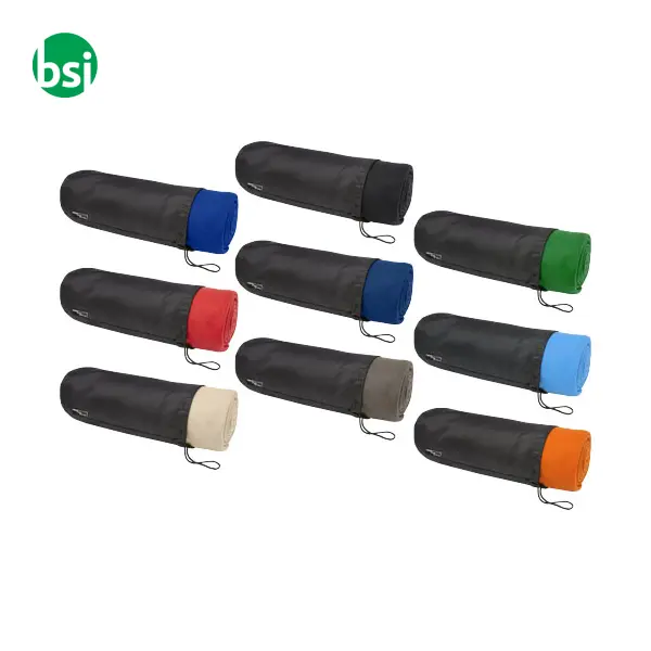 Coperta personalizzabile in polar fleece RPET Willow -  7