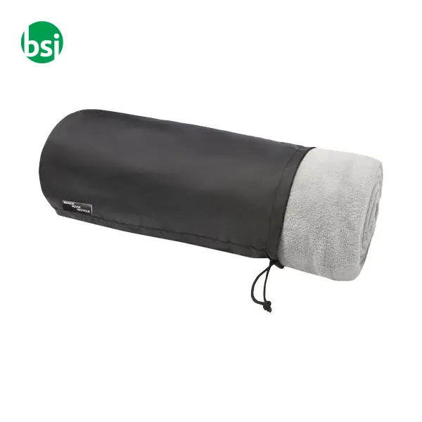 Coperta personalizzabile in coral fleece RPET Lily -  9